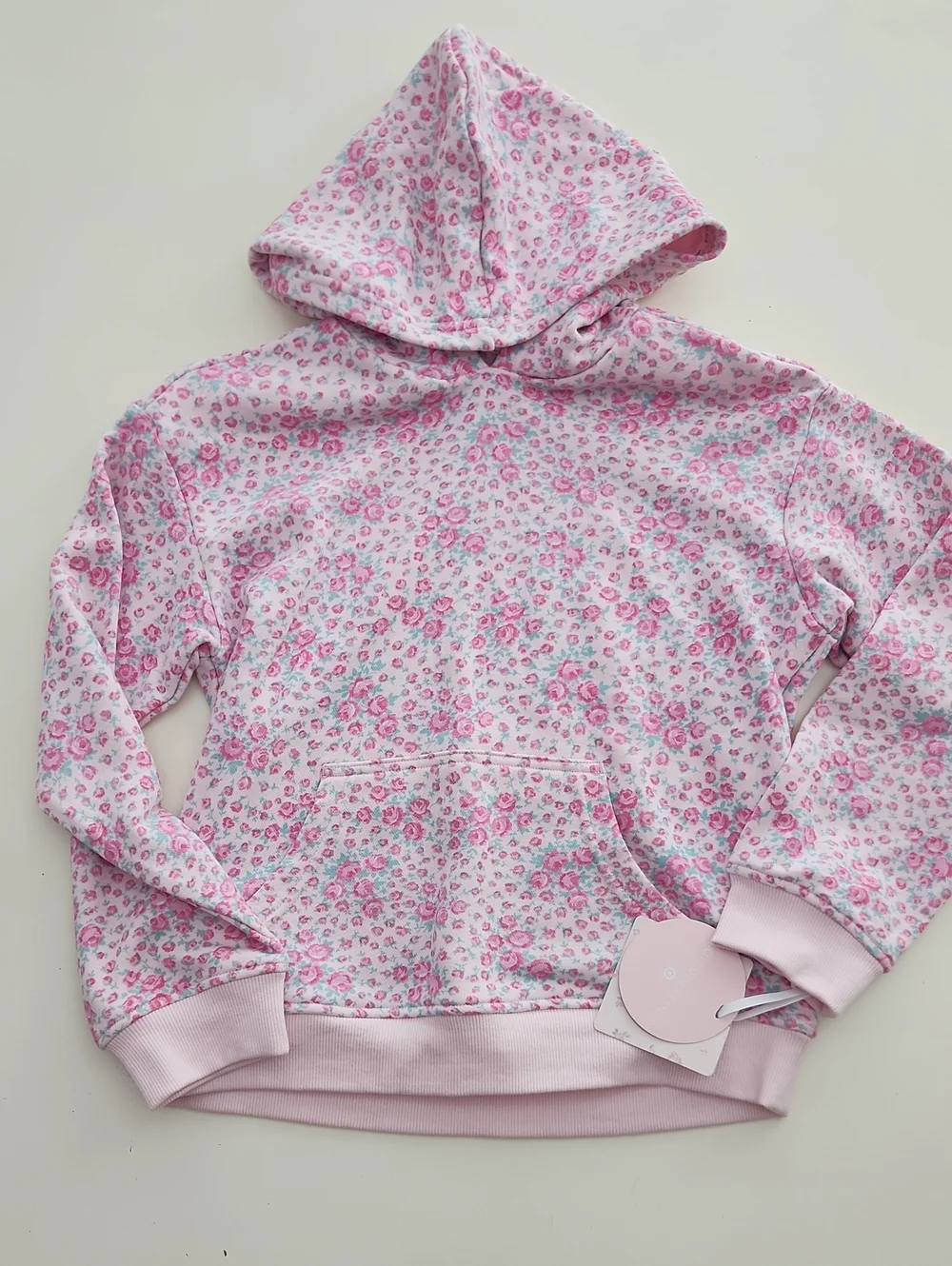 LoveShackFancy X Target Pink Floral Hoodie And Pants Set Large New With Tags